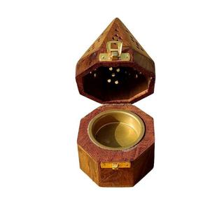 Wooden <b>Incense</b> Holder <b>Incense</b> <b>Burner</b> Holder <b>Incense</b> Stick & <b>Cone</b> <b>Burner</b> Holder Wooden Stand With Ash Catcher & Stand - Product Image 2