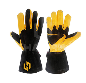 Gants de soudage industriels avec manchette longue et intérieur doux pour le confort dans les tâches de soudage, fabricant OEM - Product Image 1