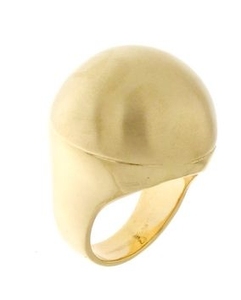 แหวนเงินชุบทอง 18 kt สั่งทําในอิตาลีอย่างมีระดับ DOME เพื่อให้ทันสมัยในทุกโอกาส - Product Image 2