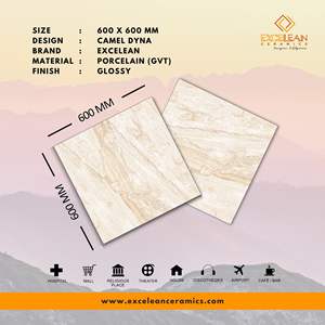 Porcelanato กระเบื้องเคลือบลายครามขนาด60x60ซม. มีความทนทานมันวาวเหมาะสำหรับการใช้งานในที่อยู่อาศัยและเชิงพาณิชย์ - Product Image 2