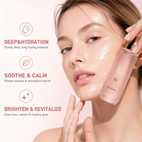 Sérum Raffermissant Multi-Peptides OEM Éclaircissant et Hydratant pour la Peau avec Extrait de Ferment de Levure et d'Algues, Répare les Peaux Sensibles