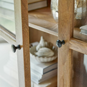 Armoire de rangement multifonctionnelle moderne en bois de mangue blanc, écologique, avec roulettes, meubles faits à la main, exportateur OEM/ODM, conception personnalisée - Product Image 5