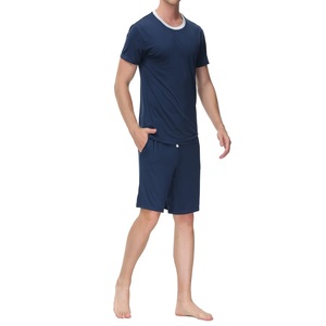 Ensemble 2 pièces en coton pour hommes, ensemble chemise et short décontractés, vêtements de rue, ensemble respirant - Product Image 3