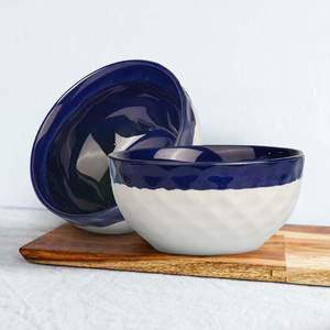 <b>Large</b> Deep Polished Ceramic <b>Bowl</b> for <b>Mixing</b> Serving Meal Preparation Elegant Classic Style Eco-Friendly for Parties - Product Image 1