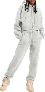 ชุดเสื้อผ้ามีฮู้ดสำหรับผู้หญิงชุดเสื้อผ้าแฟชั่นแนวสตรีทผ้านุ่มใส่สบาย - Product Image 2