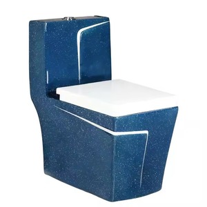 Toilette monobloc pour salle de bains Toilette monobloc-Toilette sanitaire au sol de couleur design de luxe de Chine - Product Image 6