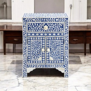 Charme Vintage et Moderne Combiné Luxe Bone Inlay Console Table avec un Design Floral Artistique Parfait Pour Chambre à Faible Coût - Product Image 3