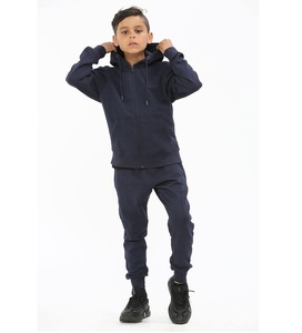 เซ็ตเสื้อผ้าเด็กทำจากไม้ไผ่ออร์แกนิกชุดวอร์มมีฮู้ด2025ชุดวอร์มฤดูหนาวขนแกะตามสั่ง - Product Image 5