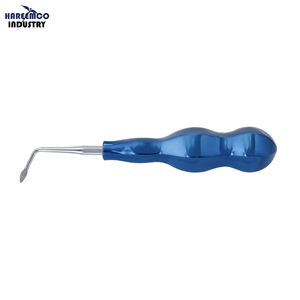 Élévateur à extraction manuel de marque personnalisée, à angle gauche, pointe diamantée avec revêtement en poudre, bleu titane, certifié CE ISO - Product Image 1