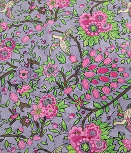 Tissu en coton de mode avec motif floral multicolore adapté à la couture de bricolage vêtements faits à la main et artisanat textile décoratif à la maison - Product Image 4