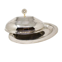 Support de serveur de gâteaux aux fruits, fait à la main, Design de fiançailles, fête, célébration, gâteau aux fruits, Style luxueux, support de gâteau en métal avec couvercle en dôme