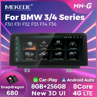 Mekede Qualcomm Snapdragon 680 Auto Radio pour BMW 3 4 Series F30 NBT EVO 10.25INCH BT DSP Wireless Car-play 8Gb 256Gb IPS Screen