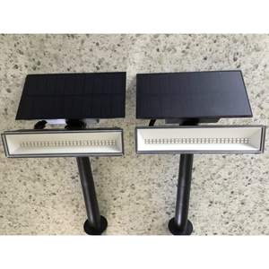 Consciot Lot de 6 projecteurs solaires 54 LED 7 couleurs changeantes étanches IP67 5W Puissance Projecteurs de jardin extérieurs certifiés RoHS - Product Image 6