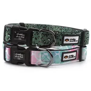 Best Quality Custom Design Nylon Polyester Eco-Friendly Waterproof Neoprene <b>Soft</b> Padding Adjustable Print Pattern <b>Dog</b> <b>Collar</b> - Product Image 5
