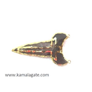 Agate indienne tricotée à la main croix flèche pendentif doré galvanisé mascotte Style pierre précieuse matériel - Product Image 2