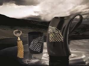 Verres à liqueur en corne de buffle poli noir Tasses à boire écologiques de style animal pour les fans de vikings Artisanat naturel - Product Image 4