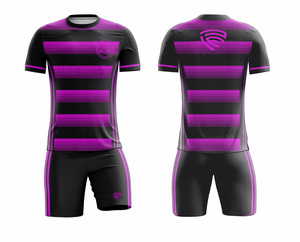 Kit de football adulte personnalisé nouveau modèle ensemble personnalisé utilisé maillot de football uniforme vêtements de football - Product Image 4