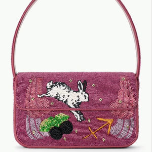 Sacs à main en coton durable de style bohème pour femmes indiennes, conçus par des designers, avec des perles du zodiaque, sacs de soirée, sacs de shopping - Product Image 1