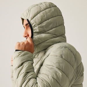 Vente en Gros Veste Extérieure Couleur Unie Manteau d'Hiver Chaud Epais Hommes Veste Manteau Logo Personnalisé Veste Bouffante Pour Hommes et Femmes - Product Image 3