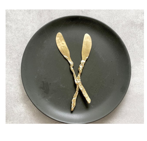 Cuchillo de acero inoxidable para mantequilla, espátula para mermelada, mango PVD, pulido con espejo, 5 piezas, venta al por mayor, cuchillos de acero para mermelada de mantequilla - Product Image 2