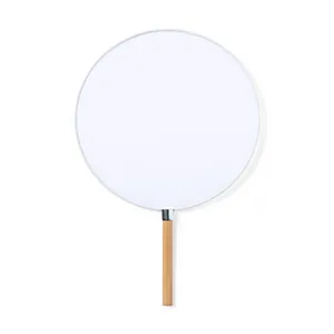 Éventail personnalisé en bambou et bois Pai Pai Olbran pour merchandising - Product Image 1