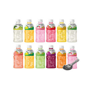 Bebida Mogu Mogu con Sabor a Maracuyá y Nata de Coco 320ml, Sabor Tropical Exótico con Cubos de Coco Suaves y Masticables, Venta al Por Mayor - Product Image 1