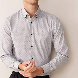 Chemise à carreaux pour hommes, chemises d'affaires décontractées en coton, chemises à revers à manches longues personnalisées pour hommes, printemps/automne, tissu respirant - Product Image 3