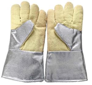 Gants aluminisés à haute température Gants de travail de sécurité anti-incendie de soudage résistants à la chaleur Protection thermique industrielle - Product Image 4