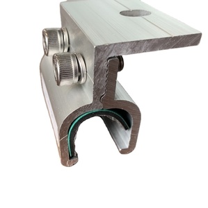 แผงเซลล์แสงอาทิตย์อลูมิเนียมพลังงานแสงอาทิตย์แบบคลิปล็อกติดหลังคา HOL.KCL-GF-F 10ปีรุ่น Holcom จากเวียดนาม - Product Image 1