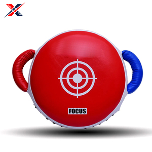 Escudo de boxeo de cuero PU personalizable de alta calidad 2024 en azul y rojo transpirable cómodo ecológico - Product Image 2