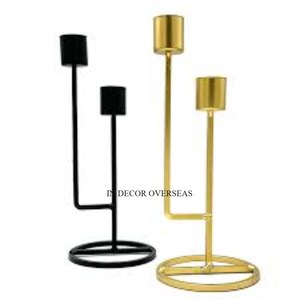 Ensemble de 2 couleur noire enduite de poudre et de haute qualité plaqué or en métal de qualité supérieure - Product Image 1