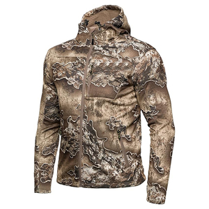 Veste d'hiver chauffante à manches longues en polaire douce et graphène pour homme, coupe classique, avec fermeture à glissière complète, pour la chasse - Product Image 1