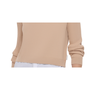 Maglione Beige a Maniche Lunghe in Tessuto Misto da Donna Calvin Klein Jeans, Taglia Grande per la Stagione Autunnale - Product Image 3