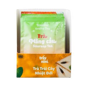 ชาผลไม้สำเร็จรูปรสทุเรียนเทศ10ซอง x 10กรัมต่อกล่องการผสมผสานที่ลงตัวระหว่างชาเขียวและเครื่องดื่มผลไม้ทั่วไปของเวียดนาม - Product Image 4