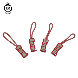 Lanke usine Logo <span class=keywords><strong>valise</strong></span> <span class=keywords><strong>tente</strong></span> sac à dos vêtements Silicone Pvc détachable fermeture éclair curseur tire cordon fermeture éclair extracteur corde - Product Image 3