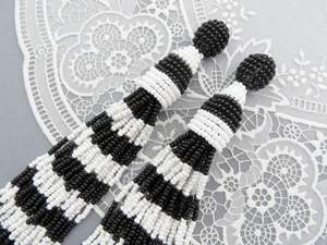 Pendientes colgantes de mariposa con cuentas de diseño étnico indio de alta calidad para mujer cuentas de cristal de moda - Product Image 4