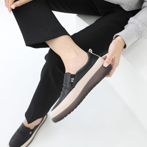 [JSHOE] Finition élégante urbaine style Haini Basic Slip-On in Action Chaussures décontractées en cuir pour femmes - Product Image 3