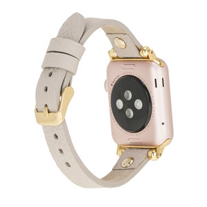 สายนาฬิกาหนังแท้คุณภาพเยี่ยม,สายรัดหนัง PU สำหรับ Apple Watch IWatch ดีไซน์ไม่เหมือนใคร38มม. 40มม. 41มม. 42มม. 44มม. 45มม. - Product Image 6