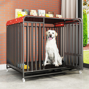 Jaula Adicional para Perros con Inodoro, Jaula Metálica Interior para Razas Medianas y Grandes, Jaula Resistente para <span class=keywords><strong>Border</strong></span> <span class=keywords><strong>Collie</strong></span> y Golden Retriever - Product Image 1