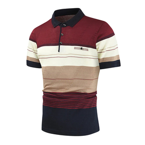 Personalizar su logotipo de marca 100% algodón en blanco hombres camiseta lisa Casual hombres camiseta al por mayor barato Polo camisetas - Product Image 2