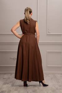 เดรสยาวทรงหลวมลำลองของผู้หญิงสไตล์ยุโรปและอเมริกาใหม่2025ฤดูใบไม้ผลิ - Product Image 3