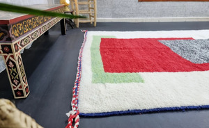 Tapis géométrique en laine Tapis marocain moderne pour le salon Tapis pour la décoration intérieure au prix d'usine - Product Image 2