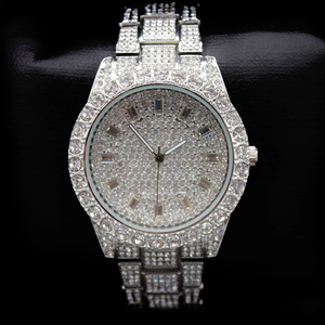 Montre diamant entièrement glacée Montre diamant Moissanite automatique Montre hip hop solide pour bijoux de mode pour hommes - Product Image 5