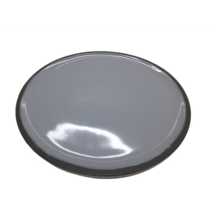 Ensemble de 3 assiettes rondes en bois de mangue couleur grise et noire assiette de service de grande taille au Design moderne pour la décoration de la maison et des hôtels - Product Image 3