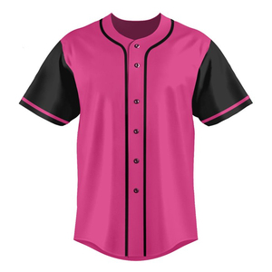 Camiseta de béisbol de moda personalizada, camisetas con botones, camiseta de béisbol deportiva de Hip Hop personalizada para hombres y mujeres - Product Image 3