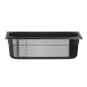กล่องเก็บอาหาร Profi Line HENDI GN 1/3 ขนาด 4 ลิตร สีดำ 325x176x(H)100 มม. 1/3 Gastronorm - Product Image 1
