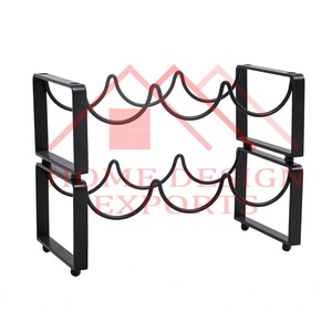 Estante de Metal para 6 botellas de vino, soporte para botellas para el hogar, hoteles y restaurantes, utensilios decorativos de Metal para Bar, estante para botellas de cerveza, superventas - Product Image 2