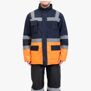 Chaqueta de Seguridad Personalizable con Logotipo, de Alta Visibilidad, Transpirable, Cómoda, de Tela de Poliéster, con Tiras Reflectantes, LED Intermitente e Impermeable - Product Image 1