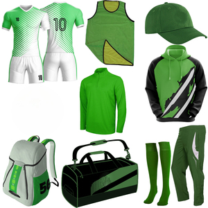 Tenues de football complètes pour adultes, ensembles de maillots de club pour matchs de football avec nom et numéro d'équipe, respirants - Product Image 1