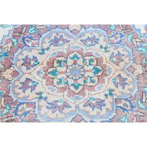 Alfombra Turca Vintage de Lana Azul, 6x9.6 pies (184x293 cm) - Product Image 5